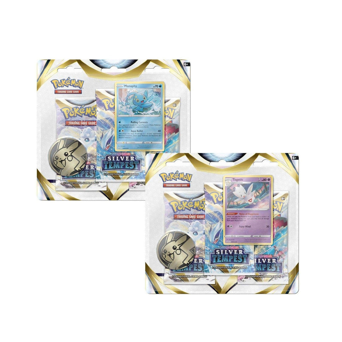Pokemon Company Trading Card Games > Pokemon Pokemon TCG: Sword & Shield Silver Tempest - Three-Booster Blister 820650850967 PUI 18387096