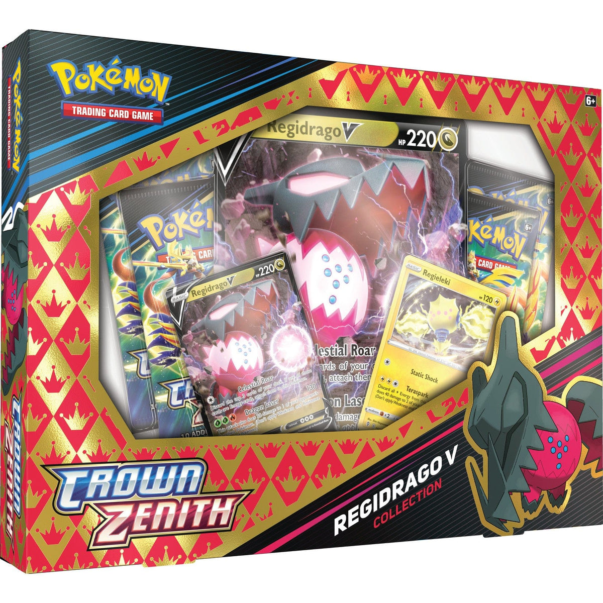 Pokemon Company Trading Card Games > Pokemon Pokemon TCG: Sword & Shield Crown Zenith - Collection, Regidrago V 820650851834 PUI 29085183