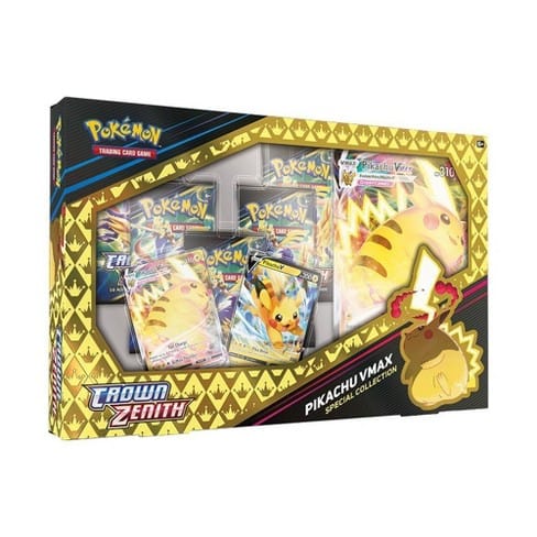 Pokemon Company Trading Card Games > Pokemon Pokemon TCG: Sword & Shield Crown Zenith Collection - Pikachu VMAX Special Collection 820650851889 PUI 29085188