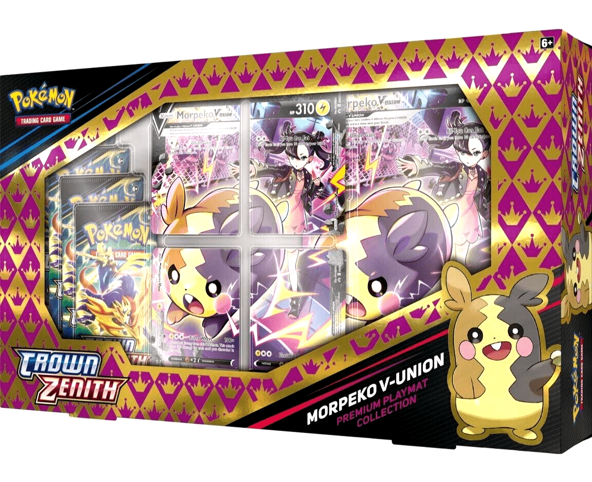 Pokemon TCG: Sword & Shield Crown Zenith - Morpeko V-Union Playmat Premium Collection