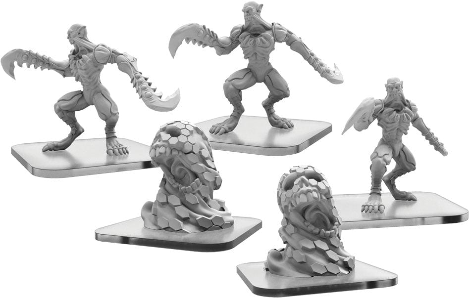 Privateer Press Tabletop Games > Miniature Games Monsterpocalypse: Necroscourge - Blade Revenants and Hunting Swarm 8755820283356 PIP 51155