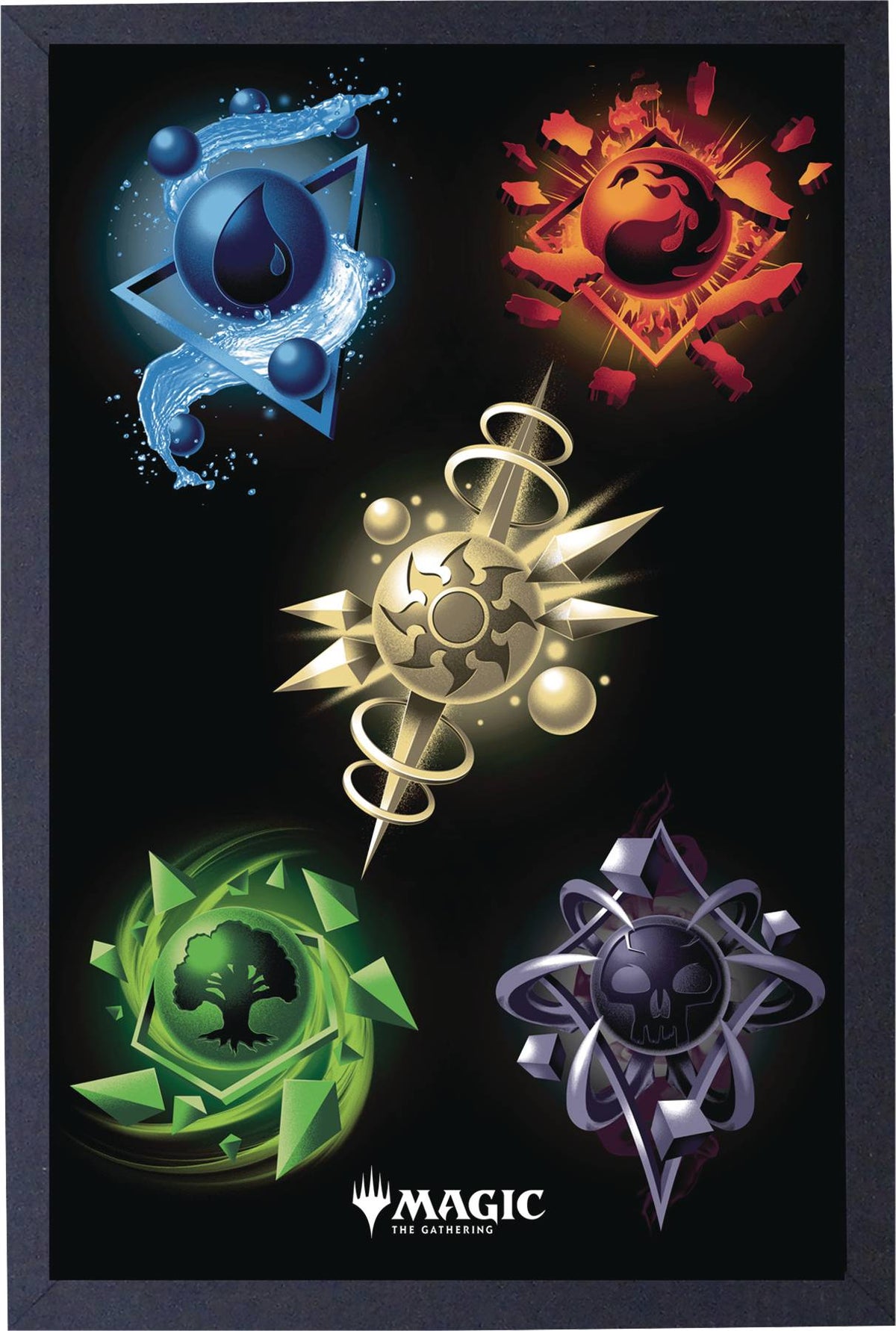 Pyramid America, LP Decor > Gaming Decor Pyramid America: Magic the Gathering - Manas Print 638211216875 DEC228283