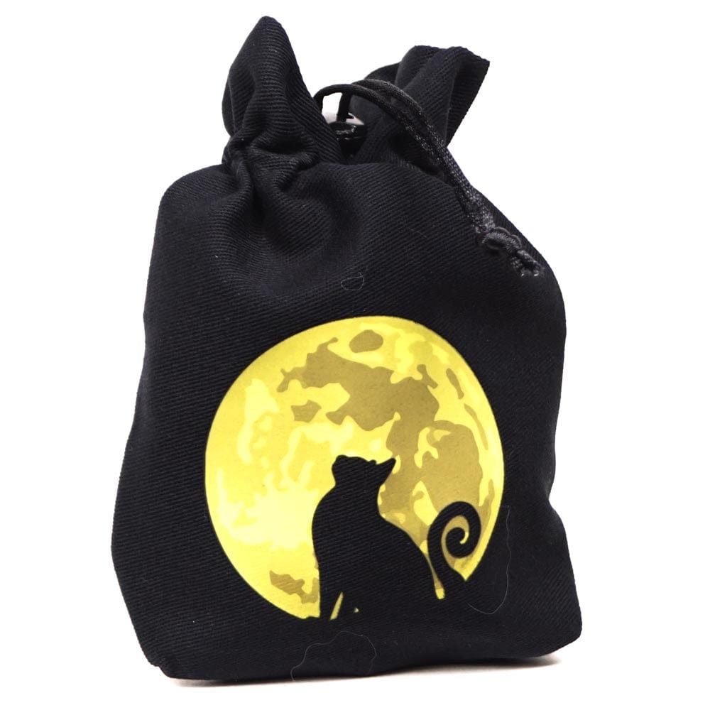 Q-Workshop Game Supplies > Dice Storage Q-Workshop: Dice Bag: Cats - Mooncat 5907699496709 QWS BCAT171