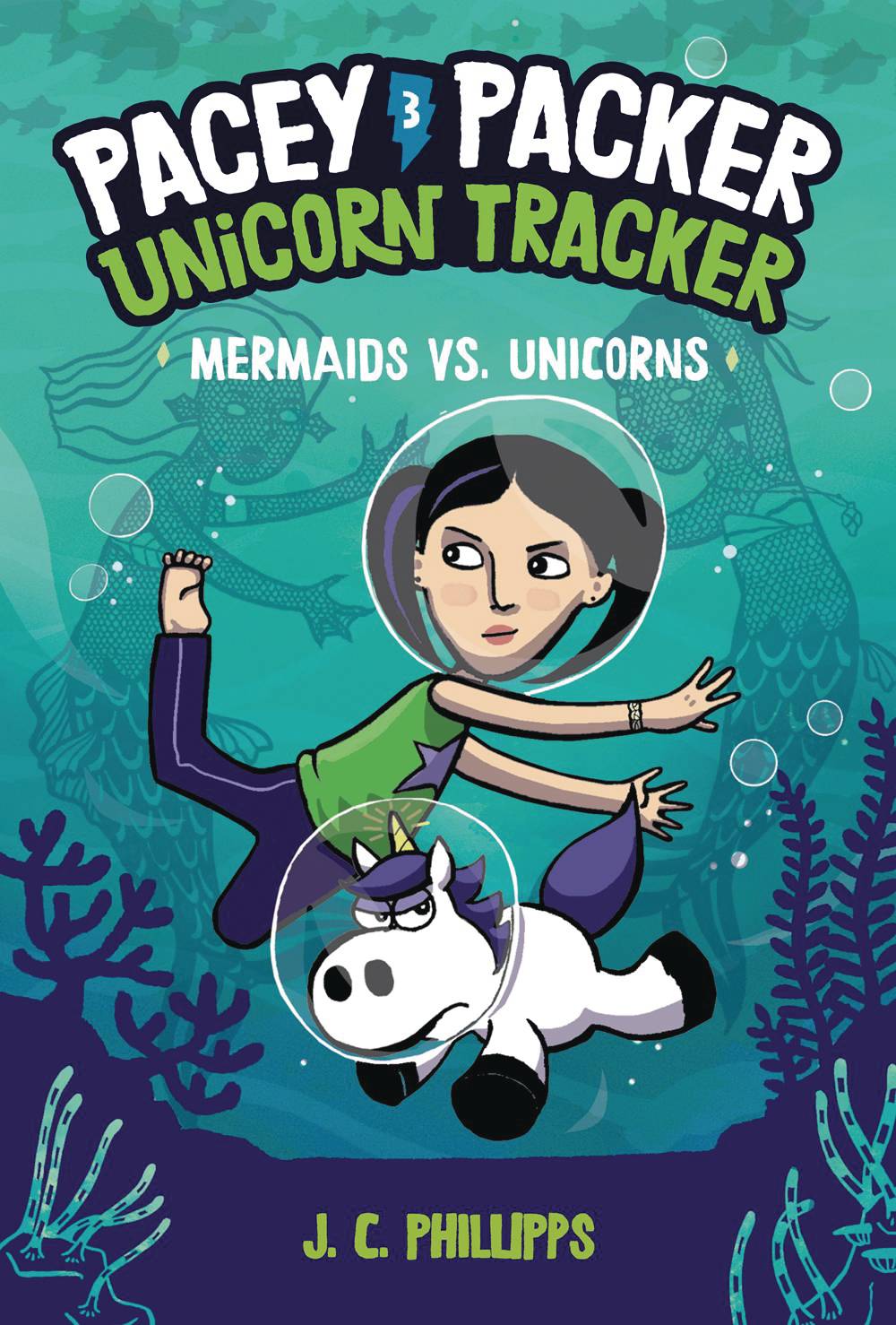 RANDOM HOUSE BOOKS YOUNG READERS Graphic Novel Pacey Packer Unicorn Tracker GN Vol 03 Mermaids Vs. Unicorns 9780593179567 JAN221599
