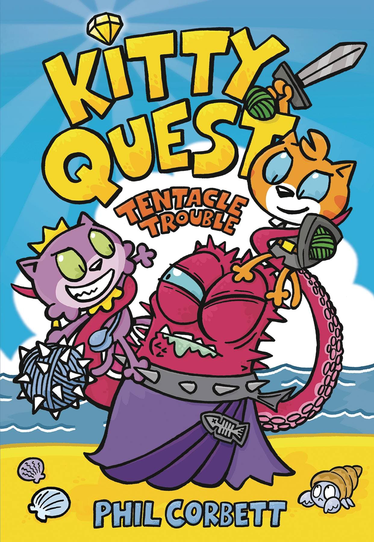 RAZORBILL Graphic Novel Kitty Quest GN Vol 02 Tentacle Trouble 9780593205495 MAY221712