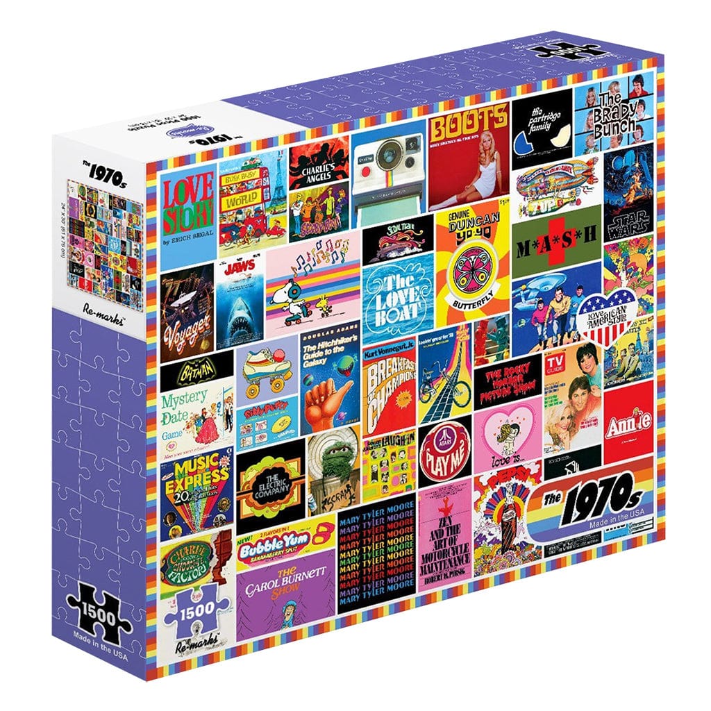 Re-Marks Puzzles > Jigsaw Puzzles Re-Marks: 1500pc Jigsaw - 1970s 681410192914 RMP19291