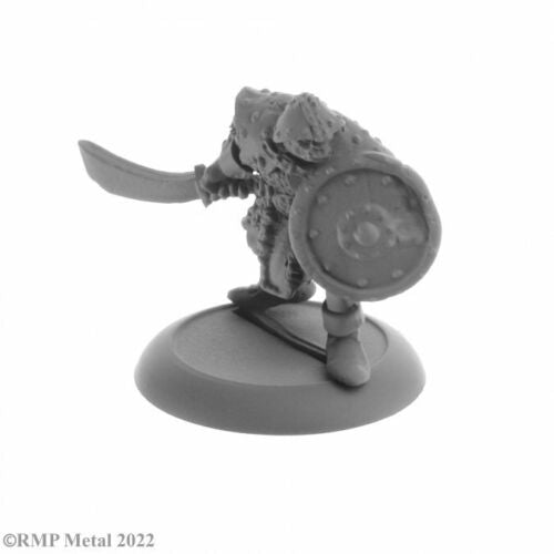 Reaper Miniatures Miniatures > Reaper Dungeon Dwellers Bones: Orc Fighter 762486070075 07007