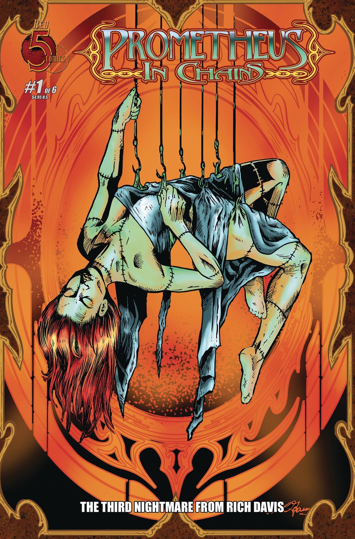 RED 5 COMICS Comic Books PROMETHEUS IN CHAINS #1 CVR A LES LINDON 81131601116700111 APR231787