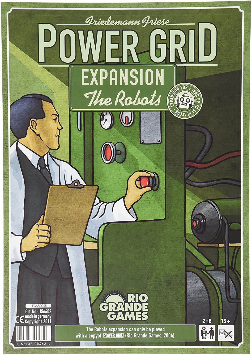 Rio Grande Games Board Games > Large Box Games > Expansions Power Grid: Robots Expansion 655132004626 RGG 462