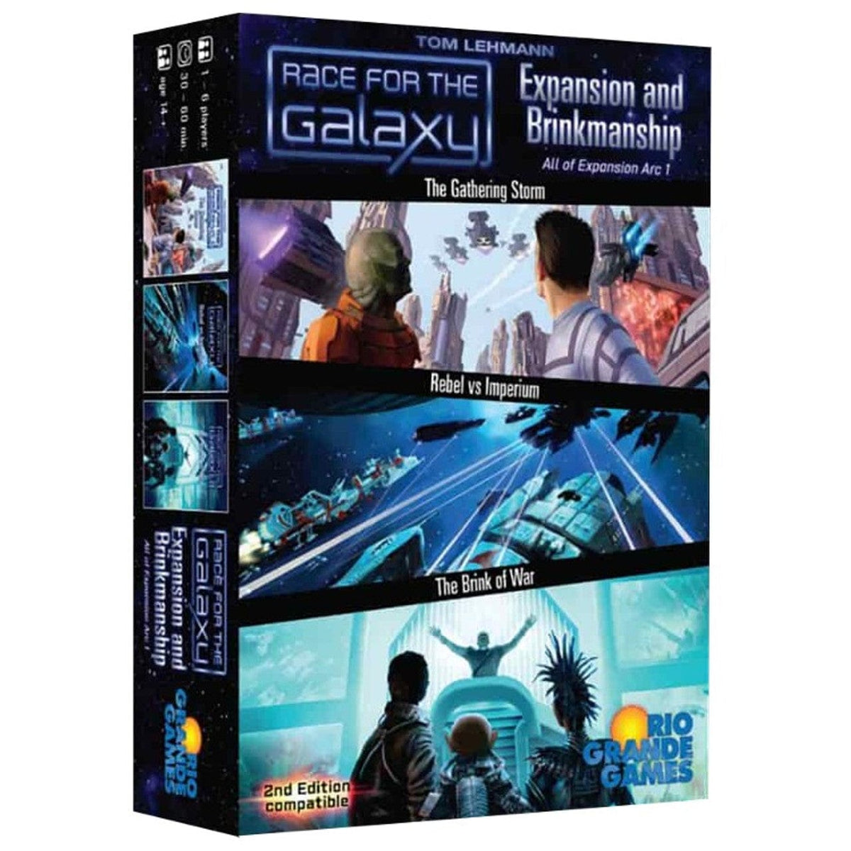 Rio Grande Games Board Games > Large Box Games > Expansions Race for the Galaxy: Expansion and Brinkmanship Arc 1 655132005678 RGG 567