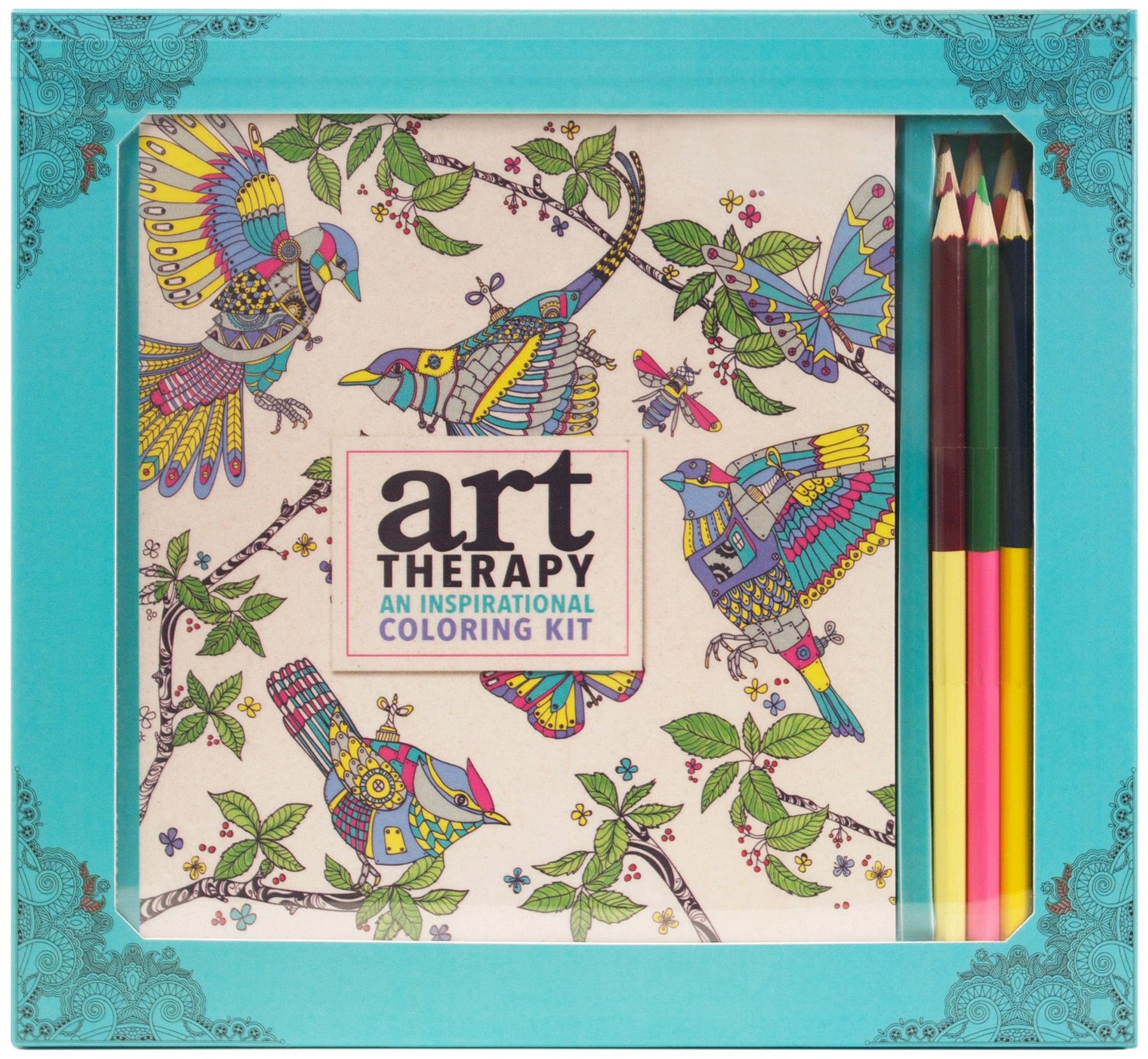 Running Press Books > Activity Books Art Therapy: Inspirational Coloring Kit 9780762461646