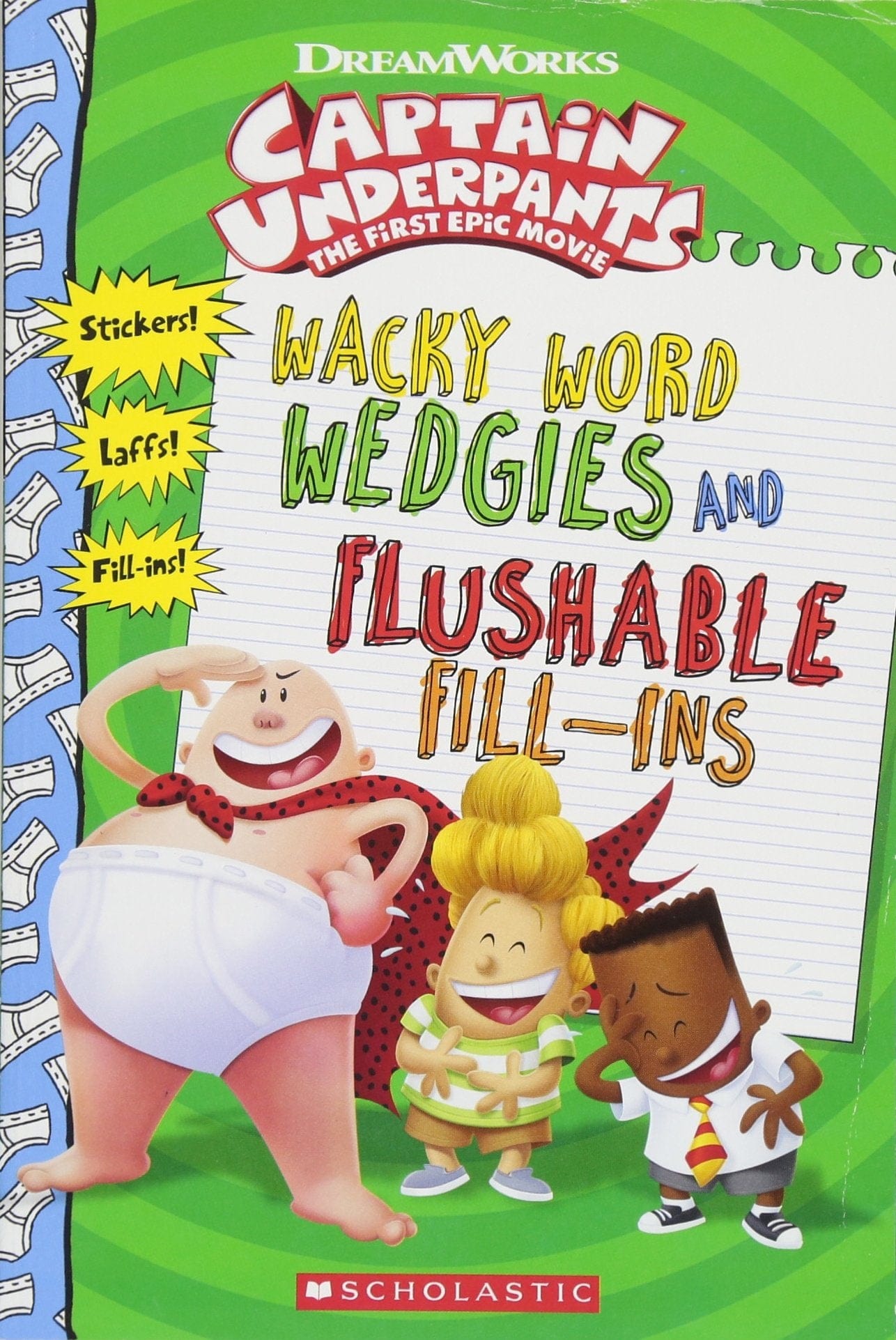 Captain Underpants: First Epic Movie - Wacky Word Wedgies and Flushable Fill-Ins TP - Third Eye