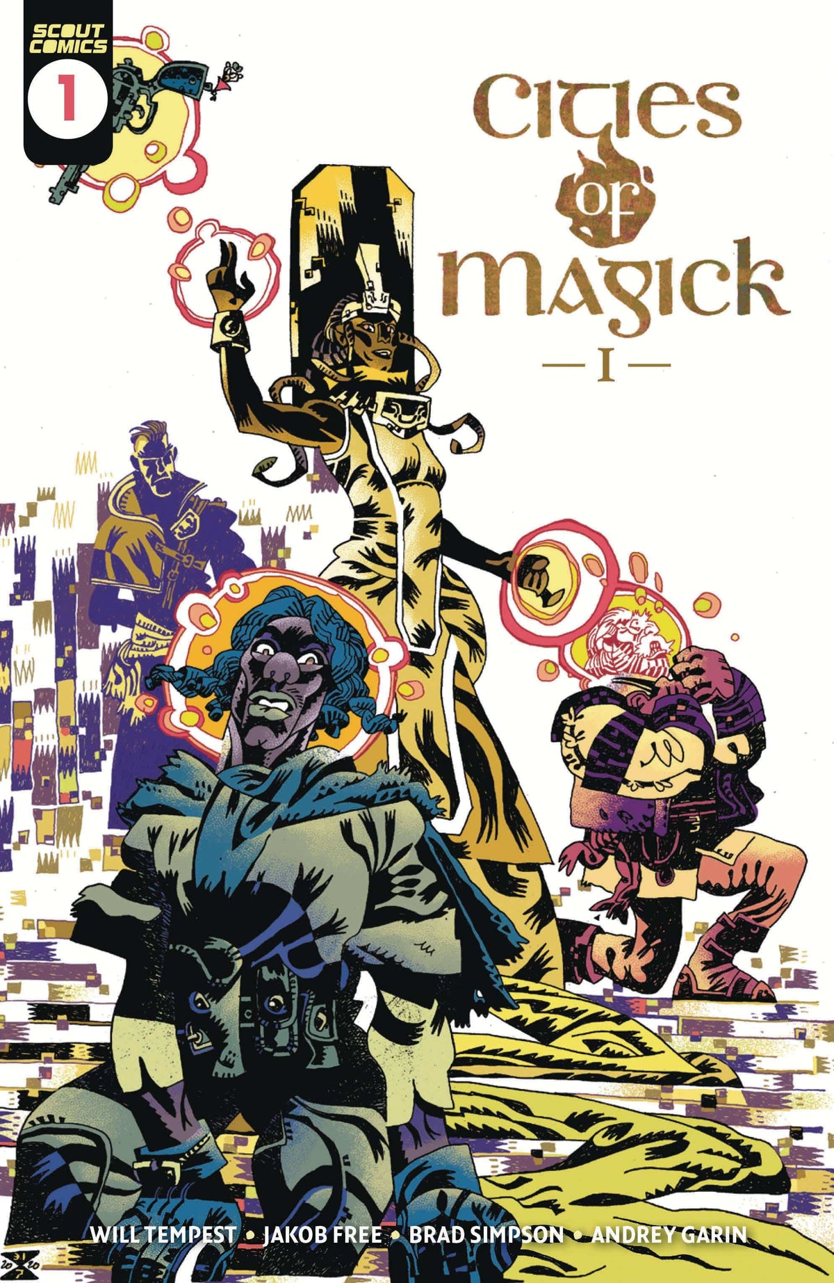 Scout Comics Comic Books CITIES OF MAGICK #1 CVR B 1:10 TRAKHANOV UNLOCK 02221168524100121 JAN221622