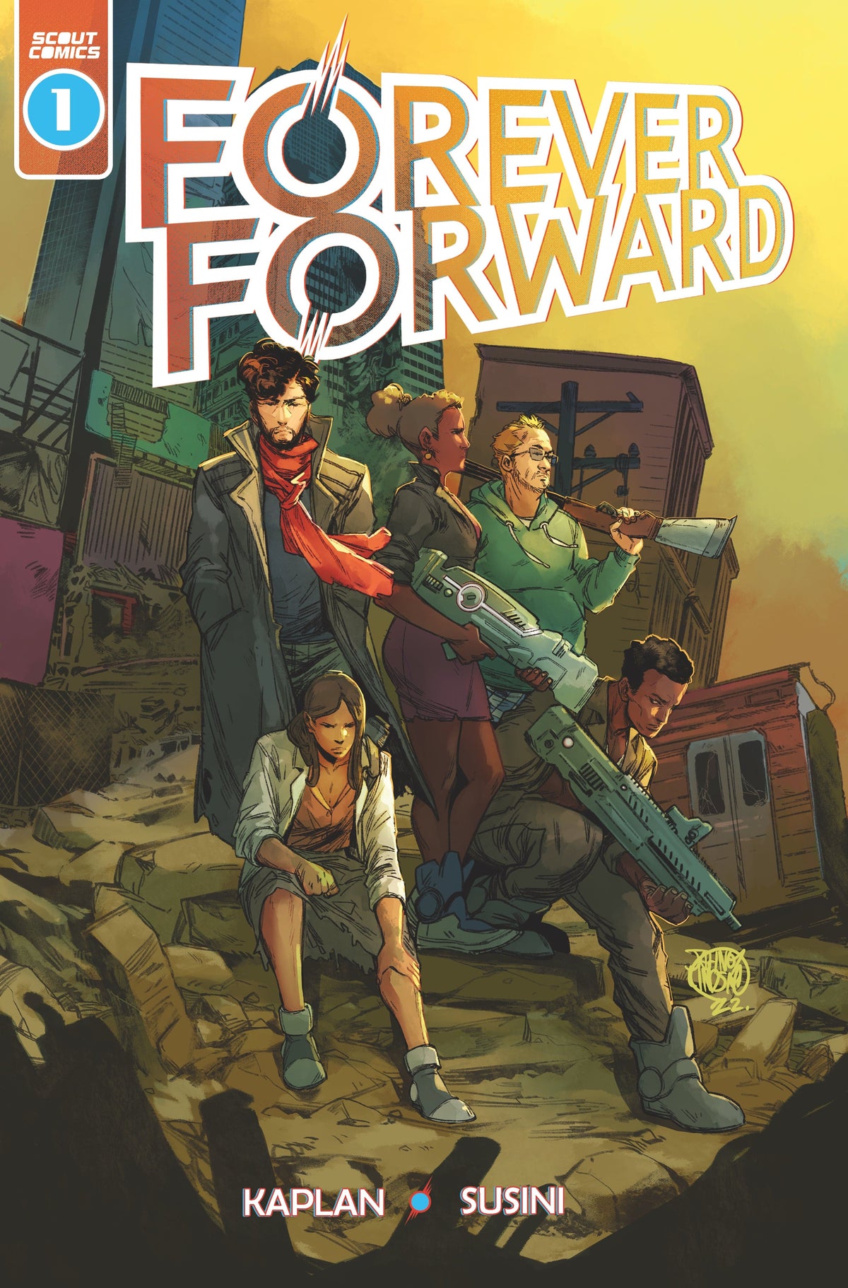 Scout Comics Comic Books FOREVER FORWARD #1 (OF 5) CVR C JAHNOY LINDSAY 02221168821100131 0622SC271