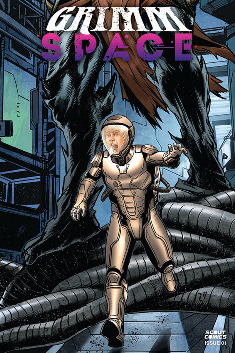 Scout Comics Comic Books GRIMM SPACE #1 CVR B RULLY AKBAR BOTTOM CONNECTING VAR 02221169322200121 1022SC328