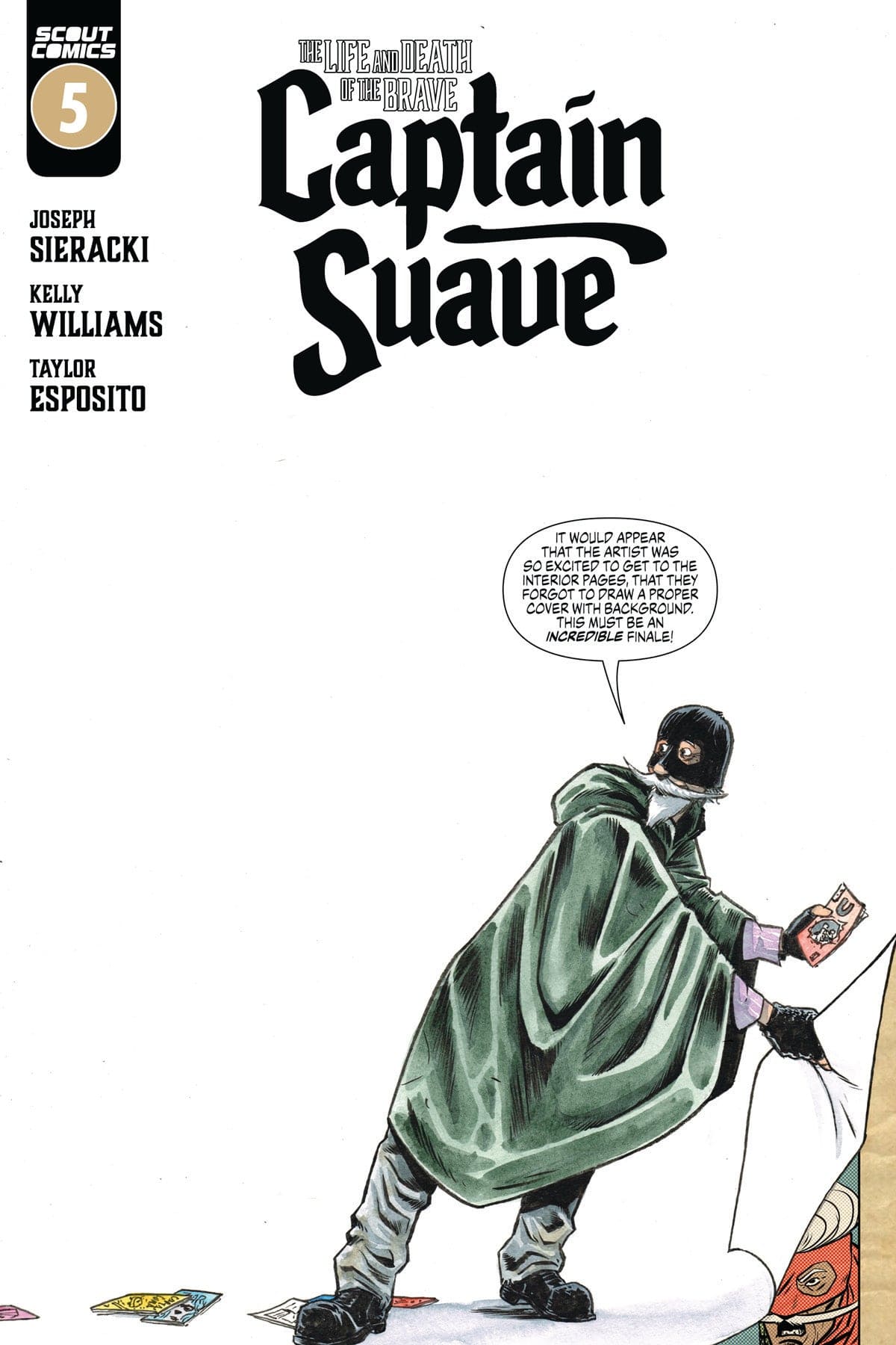 Scout Comics Comic Books LIFE AND DEATH OF THE BRAVE CAPTAIN SUAVE #5 (OF 5) 02221168729000511 1222SC341