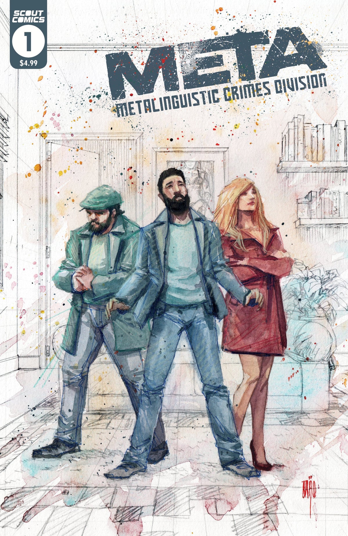 Scout Comics Comic Books META METALINGUISTIC CRIMES DIVISION #1 CVR A BRAO 02221168823500111 0622SC278