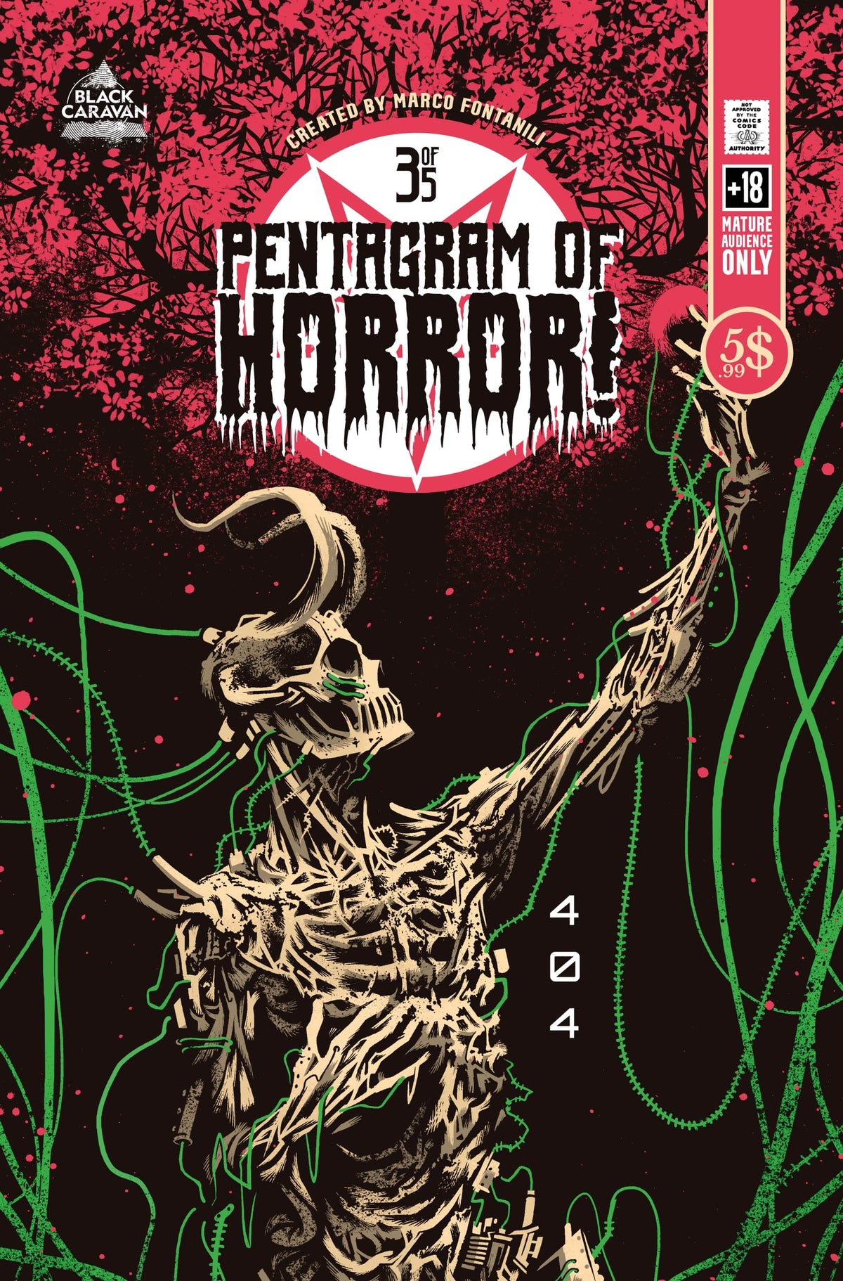 Scout Comics Comic Books PENTAGRAM OF HORROR #3 CVR A MARCO FONTANILI (MR) 02221168527200311 0522SC233