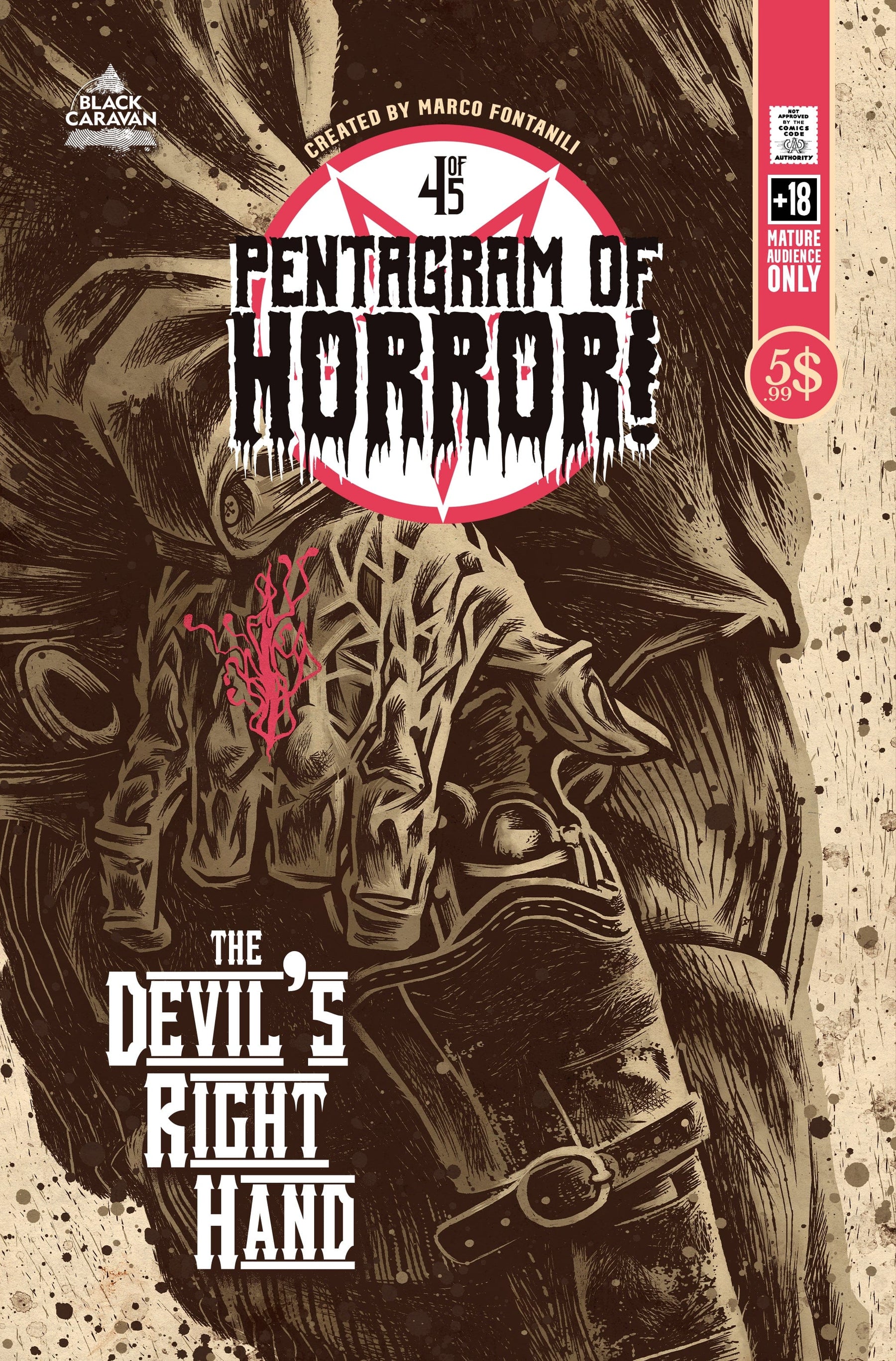 PENTAGRAM OF HORROR #4 CVR A MARCO FONTANILI (MR)