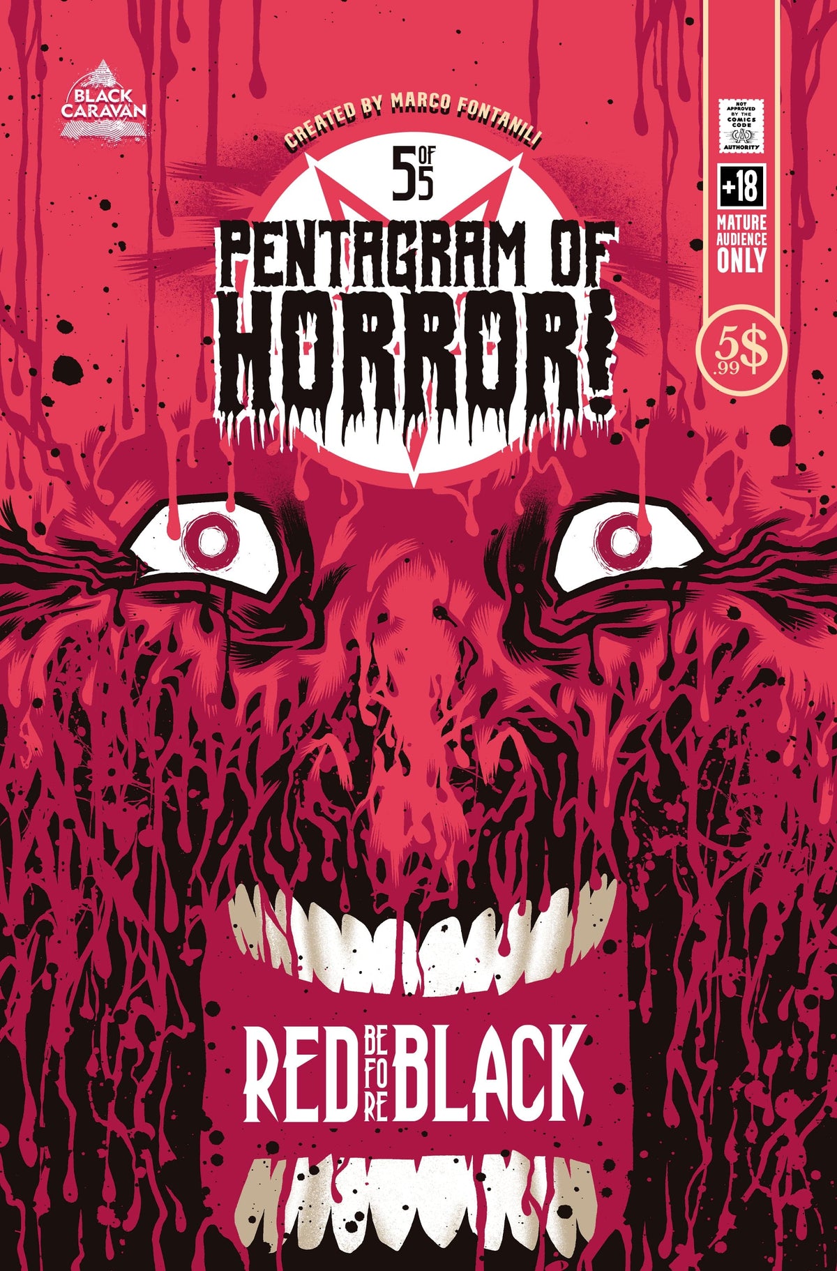 Scout Comics Comic Books > Incentives PENTAGRAM OF HORROR #5 CVR B INC 1:10 MARCO FONTANILI UNLOCK VAR (MR) 02221168527200521 0722SC312