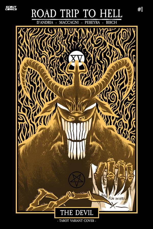 ROAD TRIP TO HELL #1 CVR C INC 1:50 MARCO FONTANILI SPOT FOIL VAR