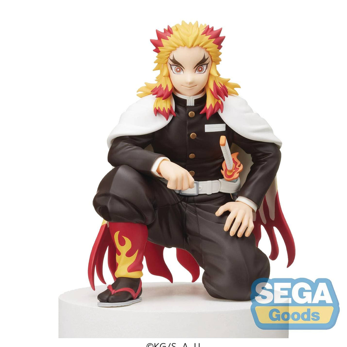  Banpresto - Demon Slayer - Q posket - Kyojuro Rengoku Figure  Version 1 : Toys & Games