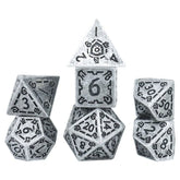 Sirius Dice Dice > Sirius Dice Sirius: Plastic 7-Die Set - Illusory Metal, Silver 810113710020 SDZ 0017-02