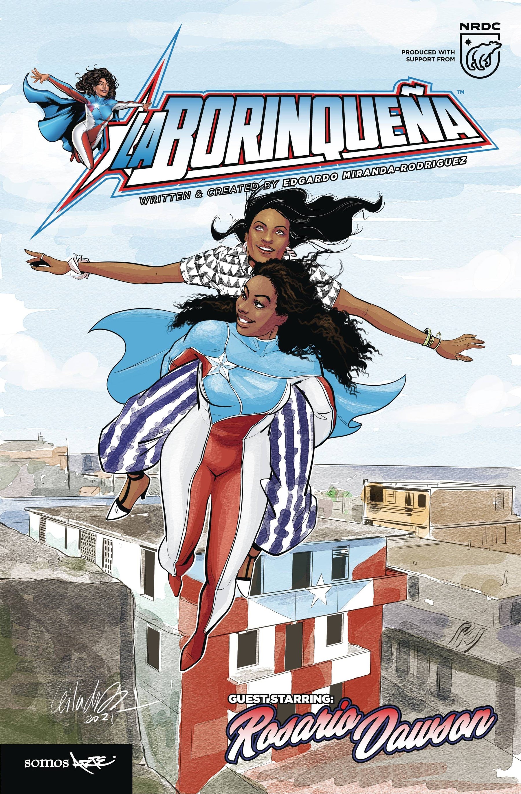 Somos Arte, Llc Comic Books LA BORINQUENA STARRING ROSARIO DAWSON CVR E DEL DUCA 979898597482950999 FEB221696