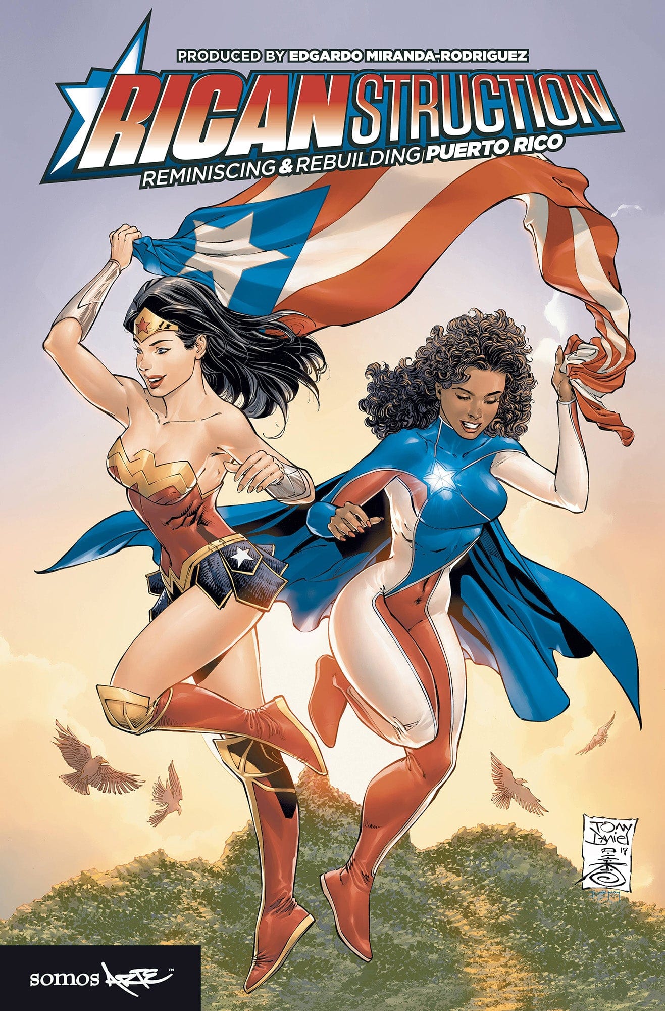 SOMOS ARTE, LLC Graphic Novel Ricanstruction Reminiscing & Rebuilding Puerto Rico TP 9780692092217 NOV221835