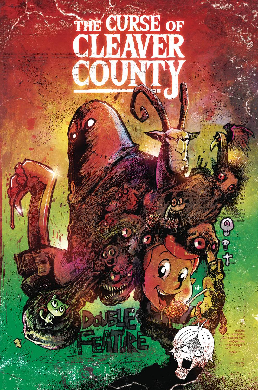 Source Point Press Comic Books CURSE OF CLEAVER COUNTY DOUBLE FEATURE CVR C WALLIS FOC (MR) 76173600862200131 SEP228443