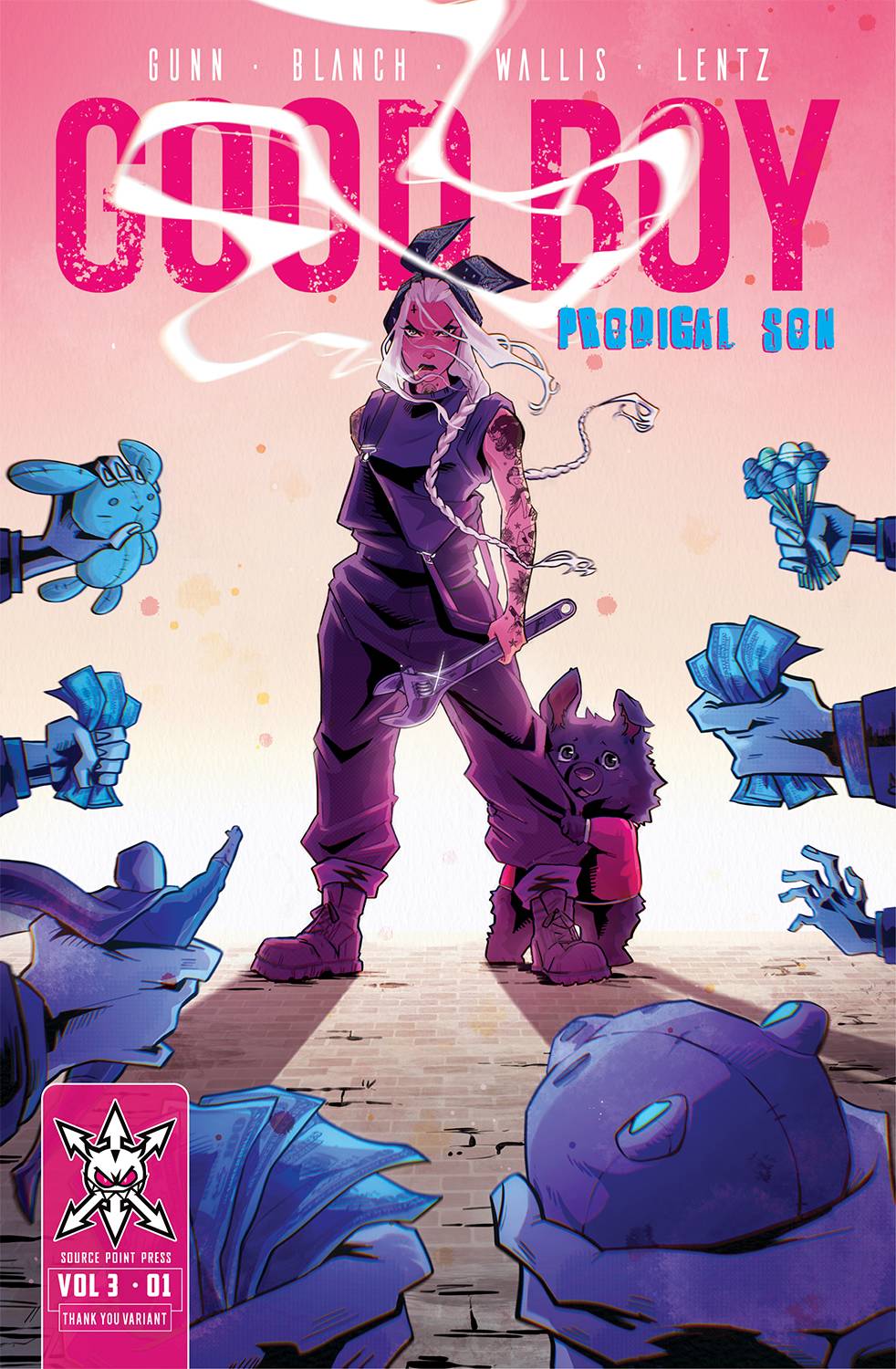 Source Point Press Comic Books GOOD BOY VOL 3 #1 CVR C THANK YOU VAR (MR) 76173600860800131 SEP222004