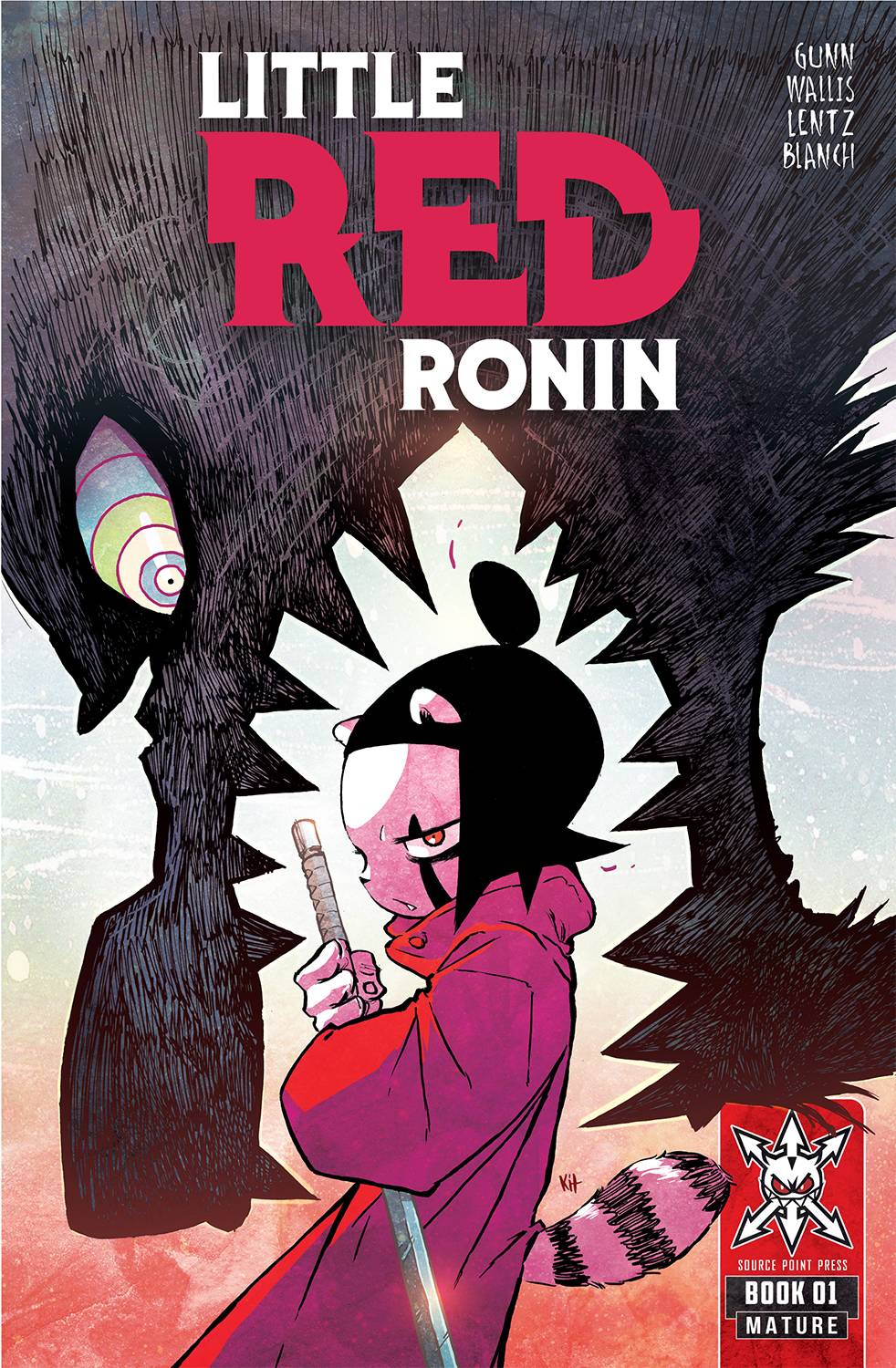Source Point Press Comic Books LITTLE RED RONIN #1 CVR A WALLIS (MR) 76173600843100111 MAY221760