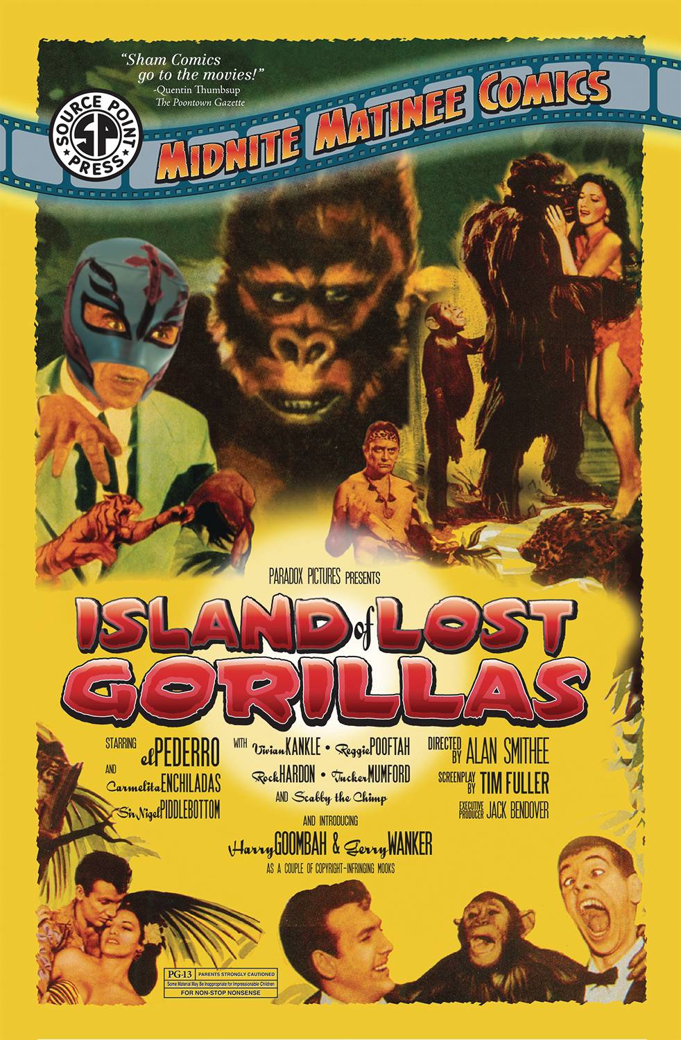 SOURCE POINT PRESS Graphic Novel Midnite Matinee Comics Presents Island Of Lost Gorillas 9781954412507 JAN221644