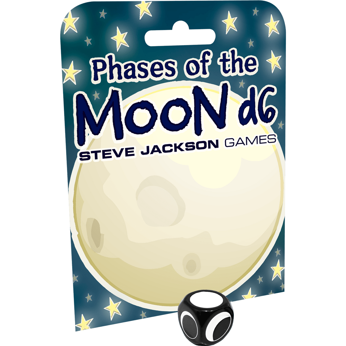 Steve Jackson Games Dice > Other Dice Steve Jackson: Phases of the Moon D6 080742095564 SJG 5900-01