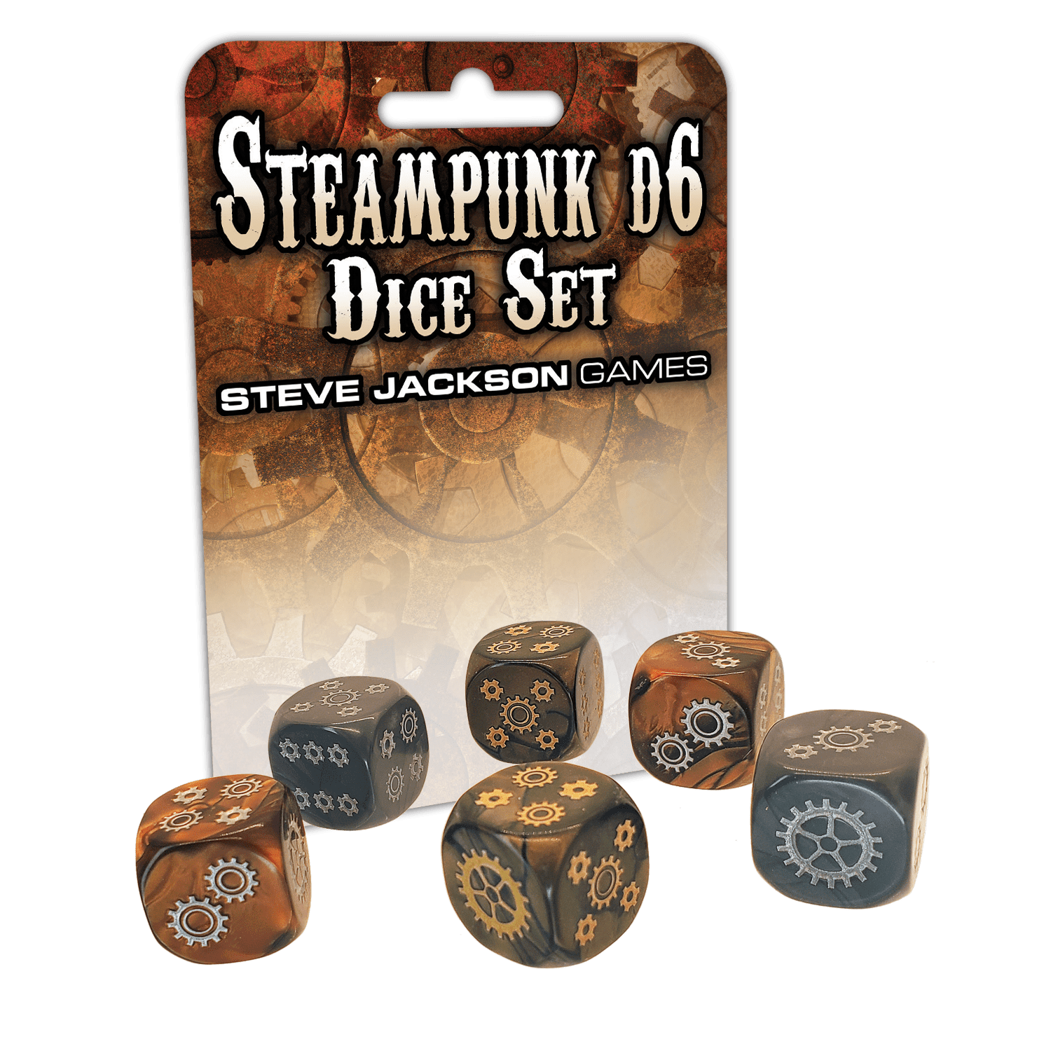 Steve Jackson: Plastic 6d6 Set - Steampunk - Third Eye