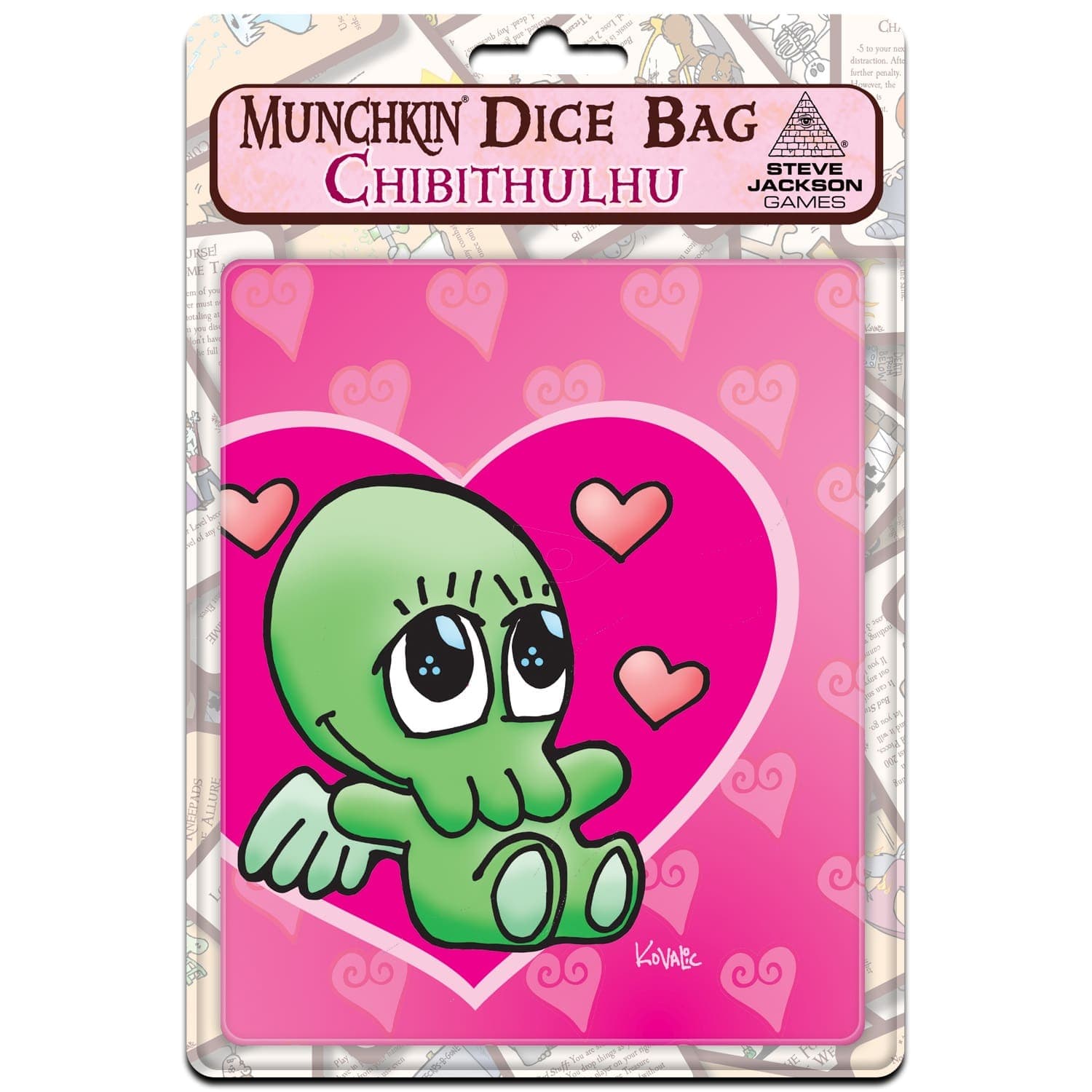 Steve Jackson Games Game Supplies > Dice Storage Dice Bag: Munchkin Chibithulhu 080742095519 SJG 5228