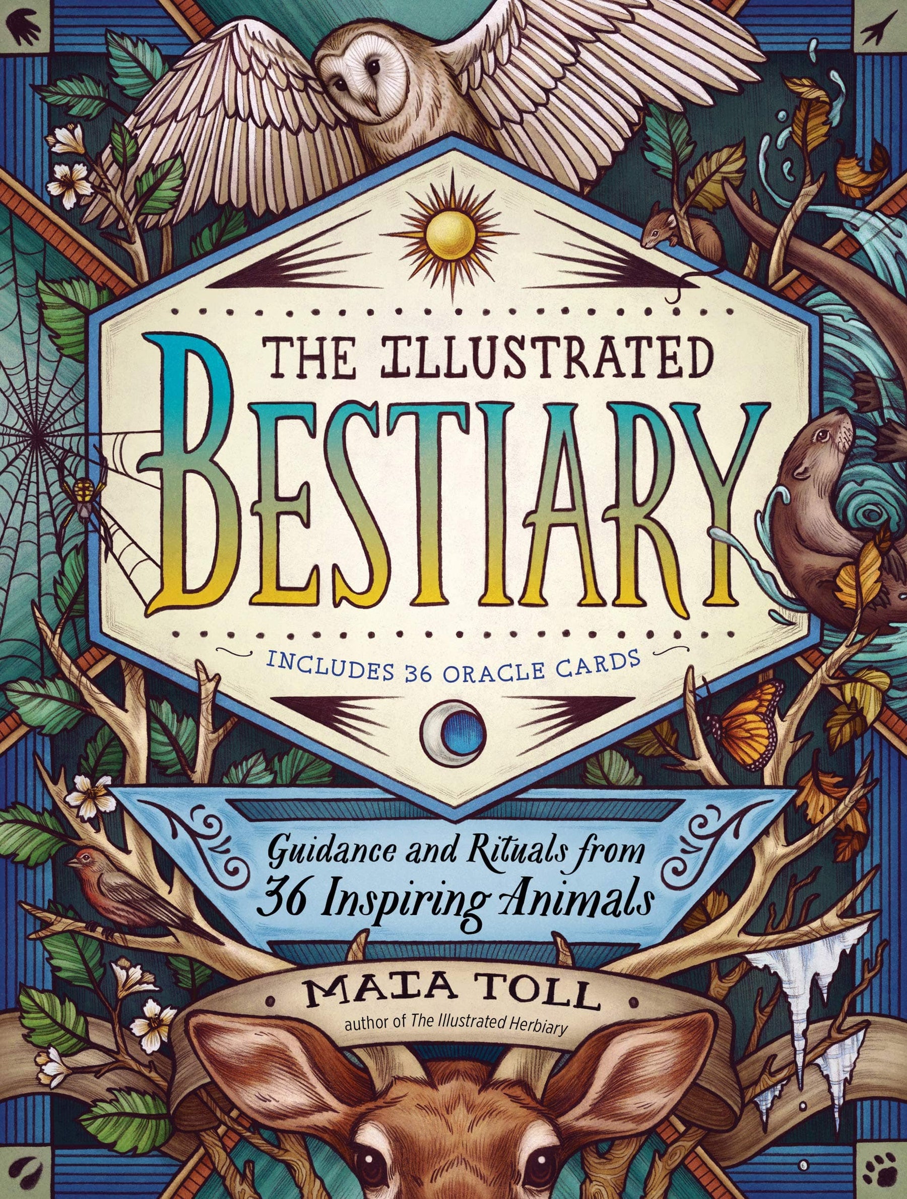 Storey Publishing Books Illustrated Bestiary: Guidance and Rituals from 36 Inspiring Animals HC 9781635862126