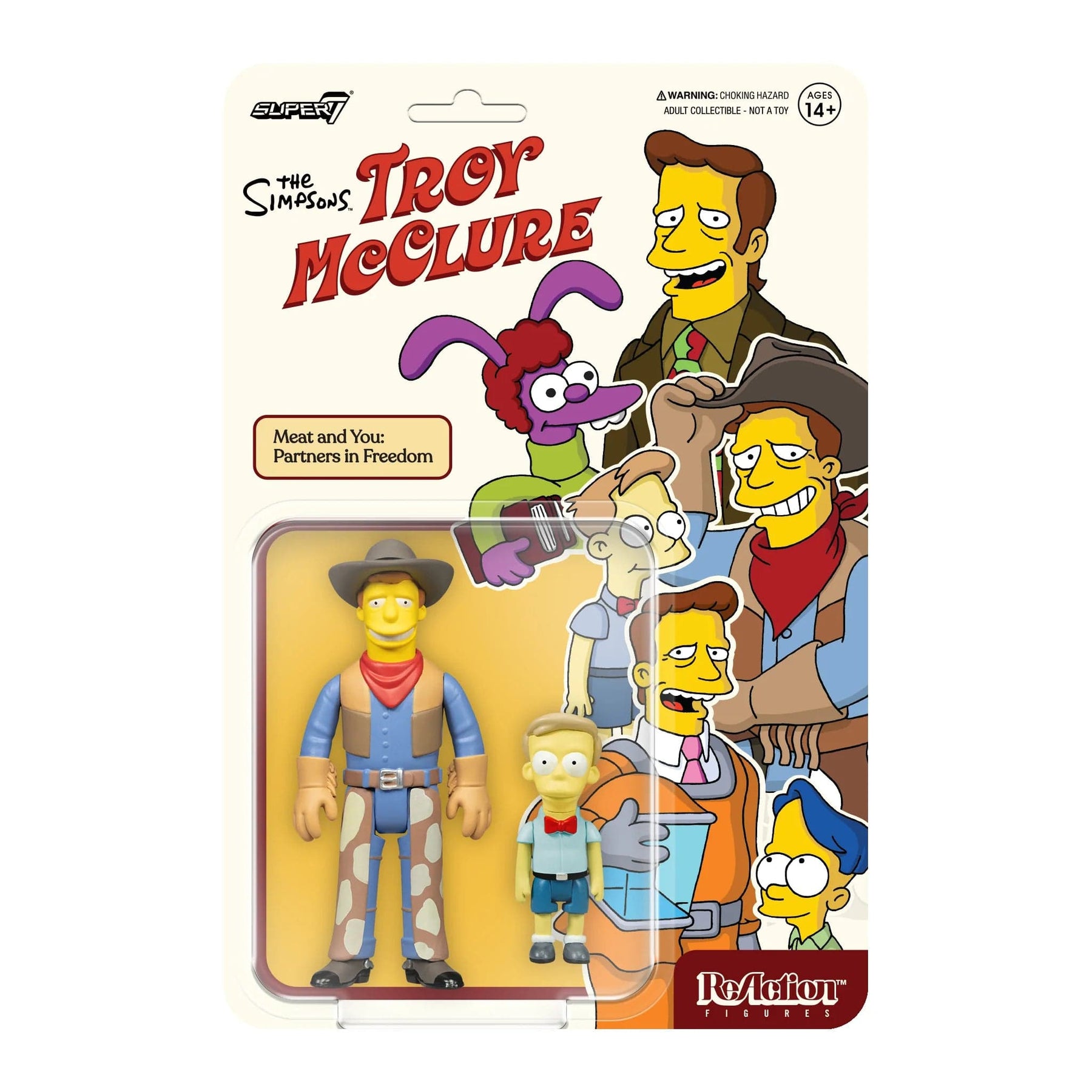 Super7 Toys > Action Figures > Super7 Super7 ReAction: Simpsons - Troy McClure, Meat and You 840049816268 RE-SIMPW02-TRY-02