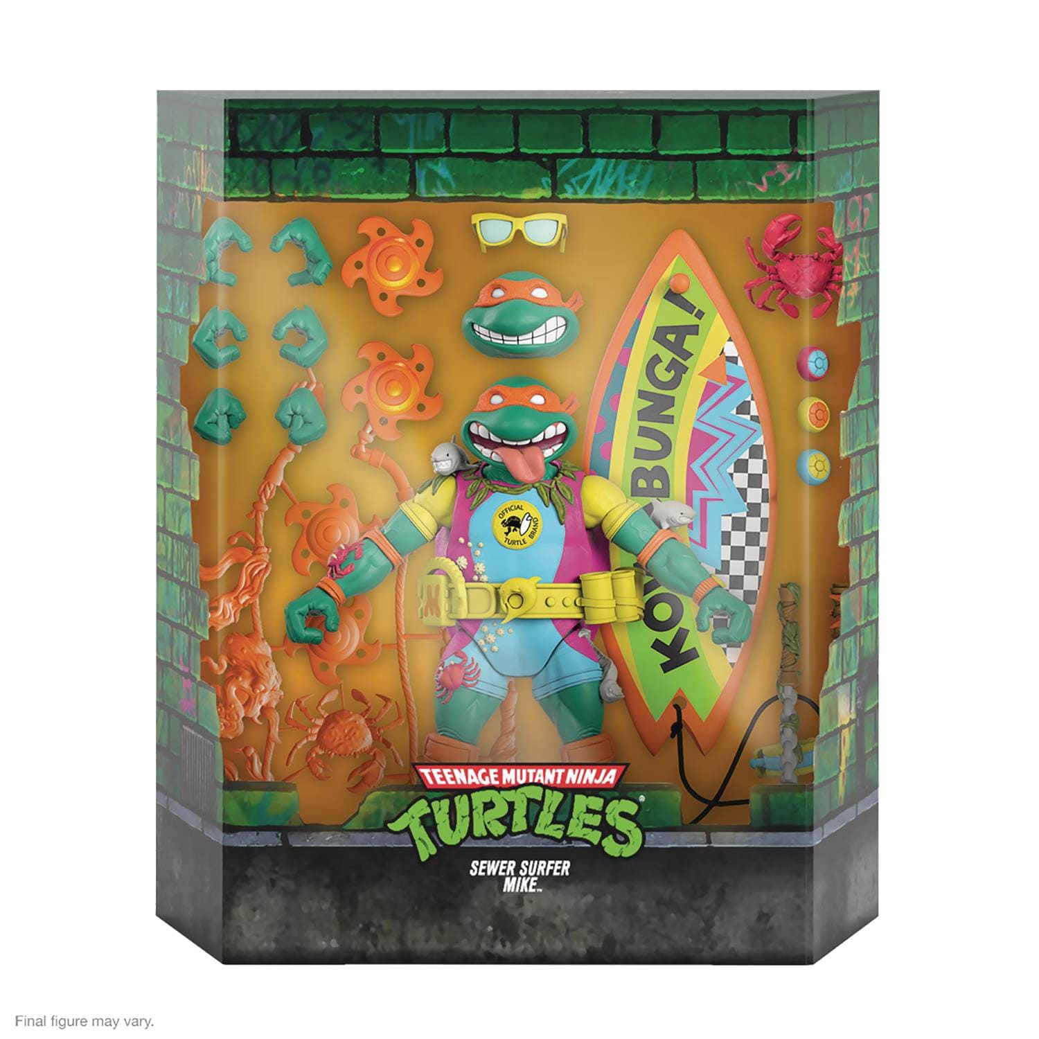 Super7 Toys > Action Figures > Super7 Ultimates: Teenage Mutant Ninja Turtles - Sewer Surfer Mike 840049818859 STL211918