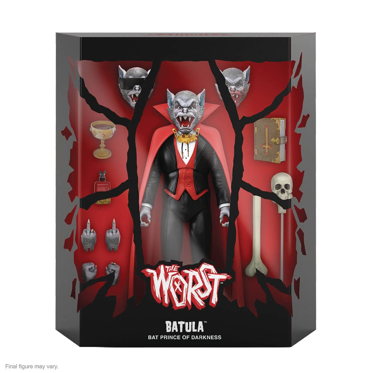 Super7 Toys > Action Figures > Super7 Ultimates: Worse - Batula, Bat Prince of Darkness 840049814929 STL208206