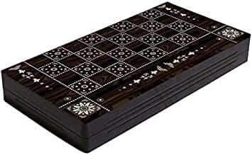 --- Board Games > Large Box Games Backgammon: Wood, Floral Decoupage, 19" 035756262297 26211A