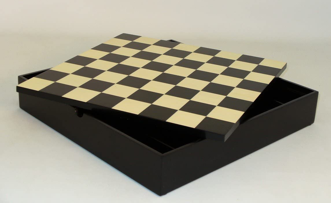 --- Board Games > Large Box Games Chess Board: Black & Maple Veneer, Chest 035756403201 40320BCT