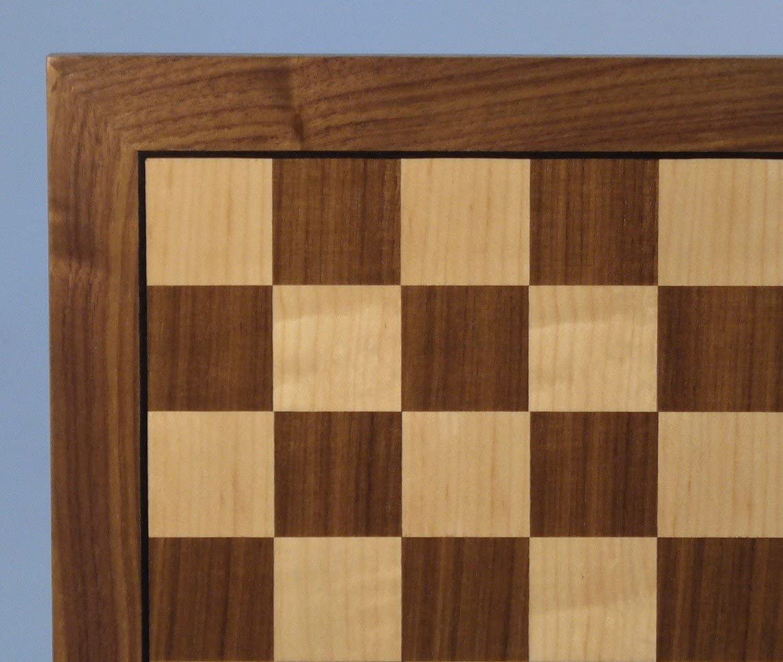 --- Board Games > Large Box Games Chess Board: Walnut & Maple Veneer, 14" 035756958145 95814