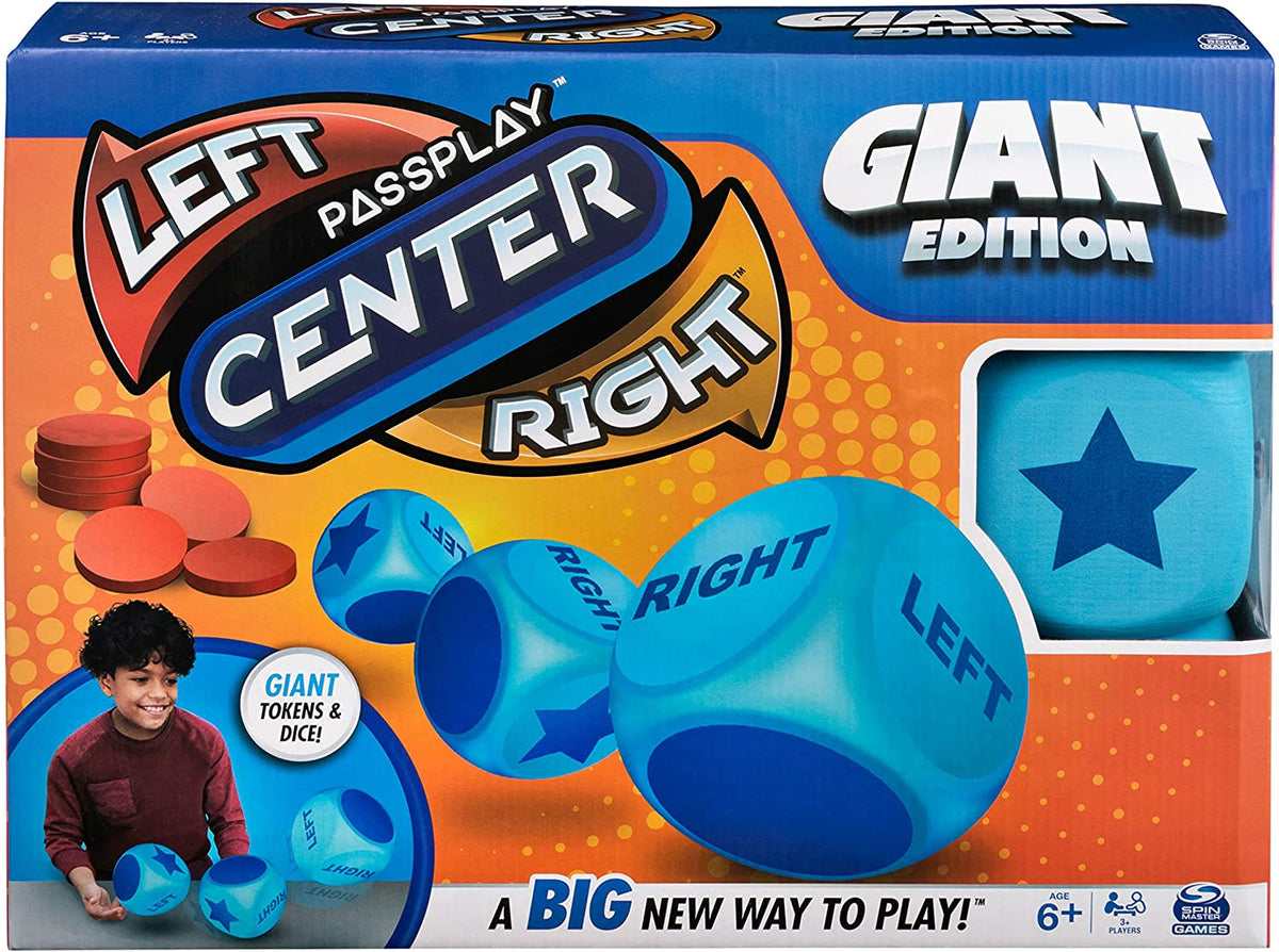 --- Board Games > Large Box Games Left Center Right (Passplay): Giant Edition 778988384879 6062267