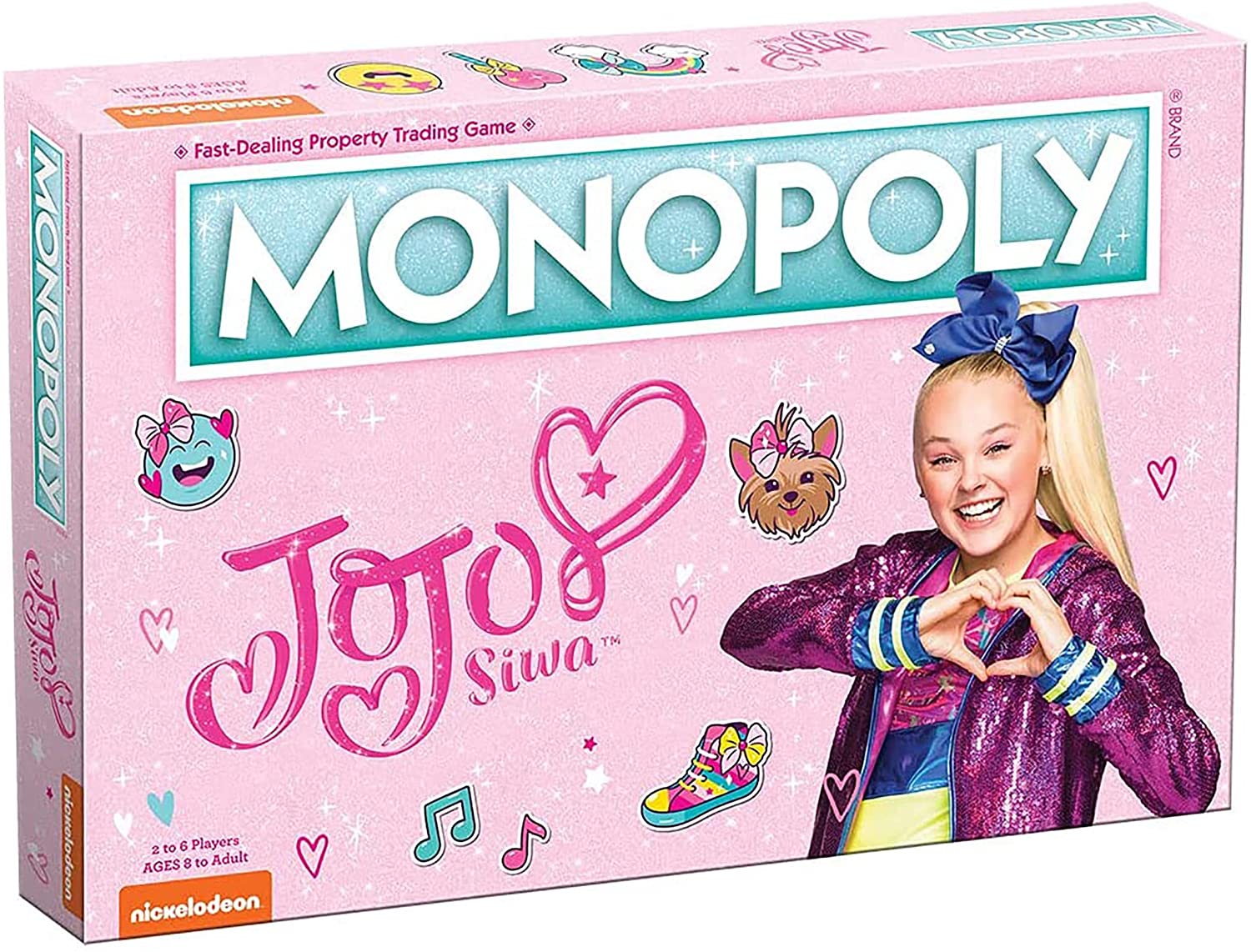 --- Board Games > Large Box Games Monopoly: Jojo Siwa 700304156006 MN096-751-002100-06