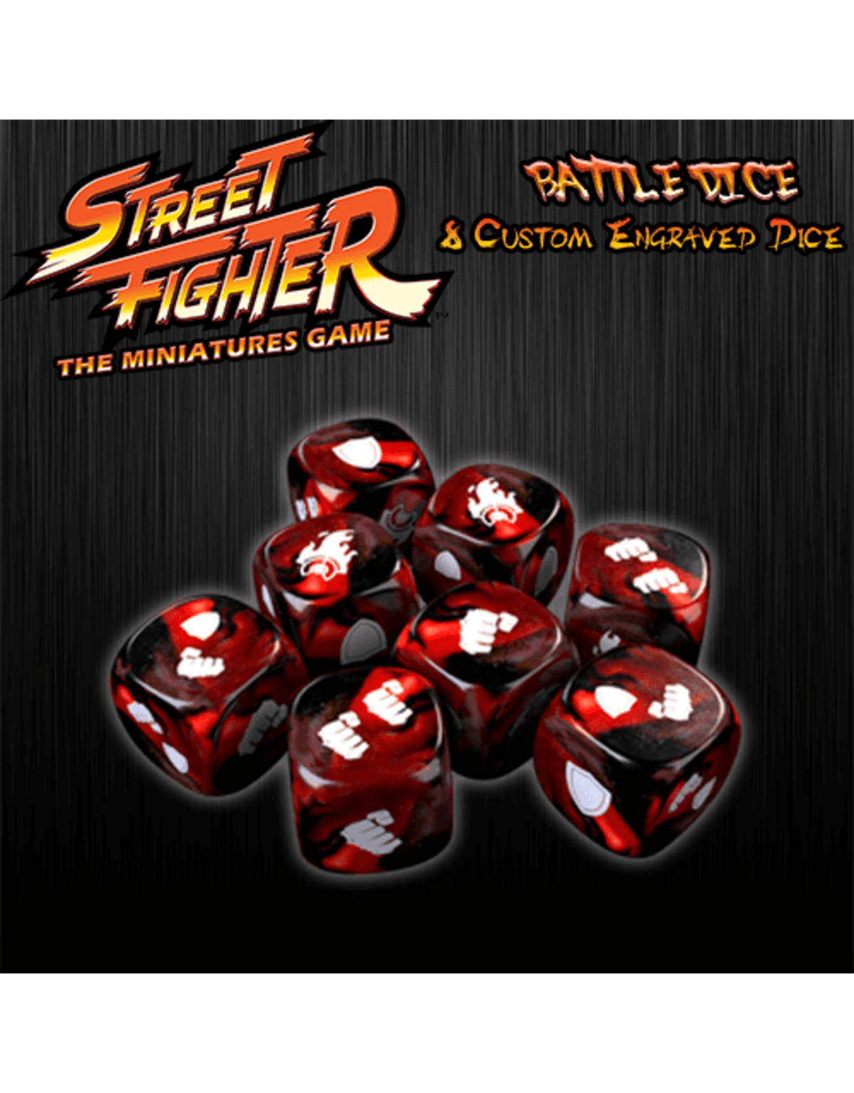 --- Board Games > Large Box Games Street Fighter: Red Battle Dice 40536828 JASMGSF09