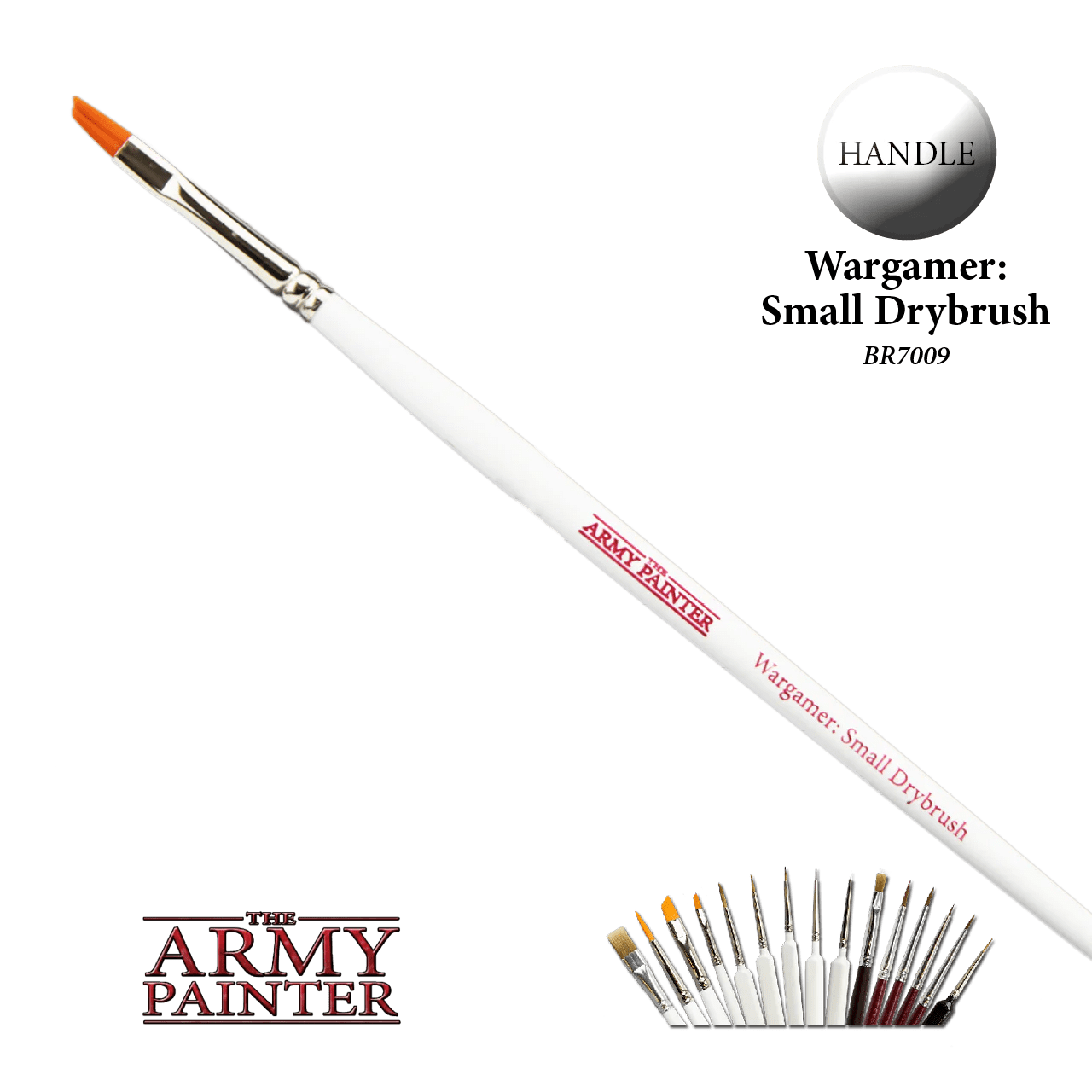 The Army Painter Hobby Supplies > Brushes Army Painter: Wargamer Brush - Small Drybrush 5713799700901 TAP BR7009