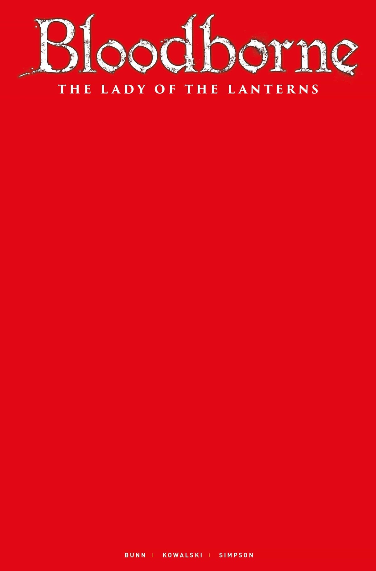 Titan Comics Comic Books BLOODBORNE LADY OF LANTERNS #1 CVR E BLANK SKETCH (MR) 79361173618400151 MAY221779