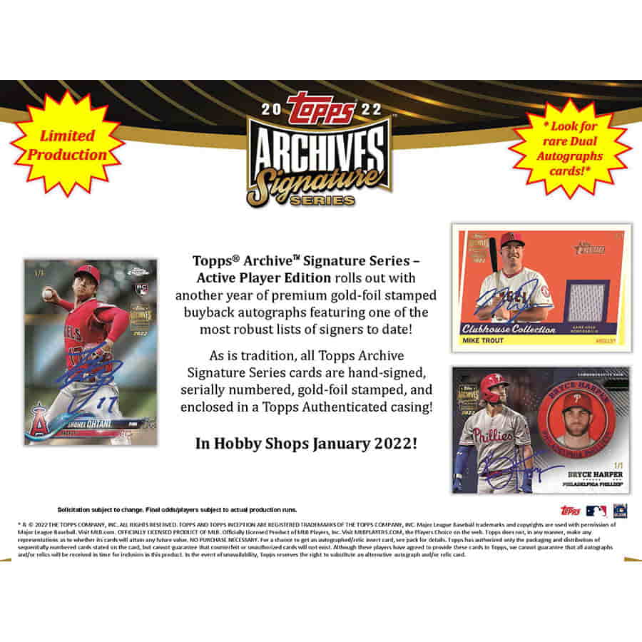 Topps Archives: 2022 Baseball - Hobby Box - Third Eye