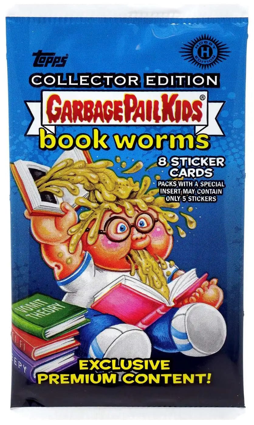 Topps: Garbage Pail Kids Book Worms - Sticker Card Booster Pack, Collector Edition - Third Eye
